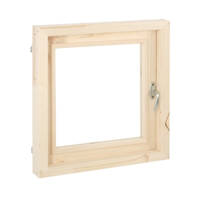 Окно, 50×50см, двойное стекло ЛИПА, наружное открывание Окно, 50×50см, двойное стекло ЛИПА, наружное открывание