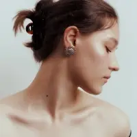 Серьги &laquo;Солнце&raquo;, цвет серебро