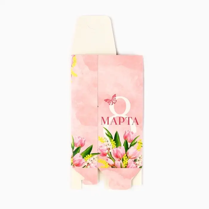 Коробка складная «8 Марта», 14 х 5.5 х 3.5 см Коробка складная «8 Марта», 14 х 5.5 х 3.5 см