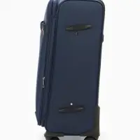Чемодан на колёсах TEXTURA, кодовый замок, с увеличением, 42&times;26&times;68 см, 24", синий