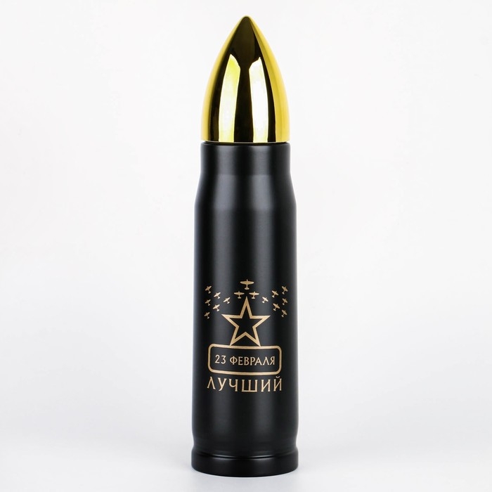 Термоc, 450 мл, Пуля Термоc, 450 мл, Пуля "Мастер К. 23 февраля", сохраняет тепло 8 ч, 28 х 7 см