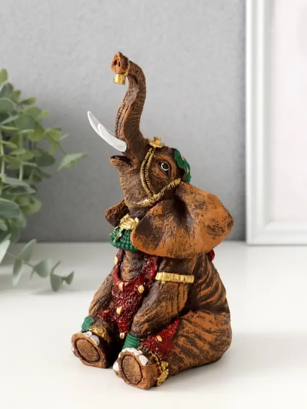 Фигура Фигура "Слон Индийский сидит" 17,5х8,5х9 см