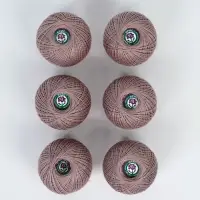 Нитки вязальные "Ирис" 150м/25г 100% мерсеризованный хлопок Набор 6шт (6404)