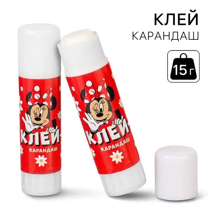 Клей-карандаш PVP 15 г, &laquo;Минни Маус&raquo;