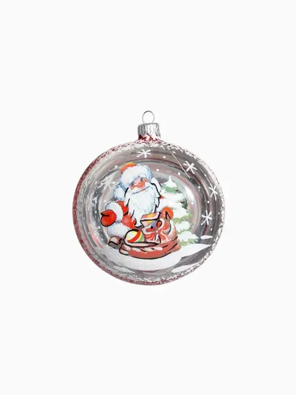 Ёлочный шар &laquo;Морозко&raquo; d=9.5 см, МИКС