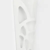 Корзина для пакетов IDEA &laquo;Геометрия&raquo;, пластик, 18&times;9&times;35 см, белая