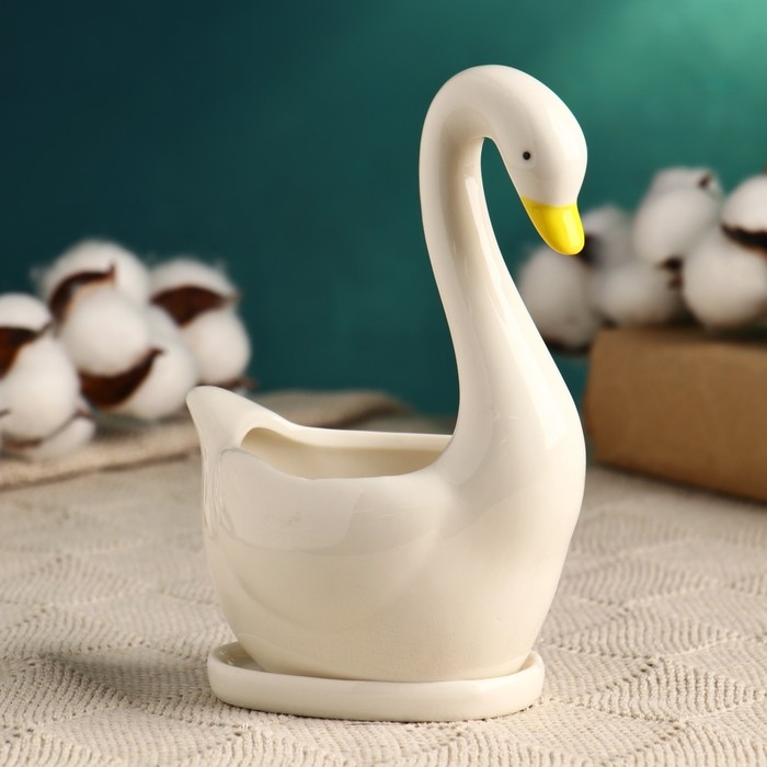Горшок Горшок "Лебедь" 15х7,5х11см