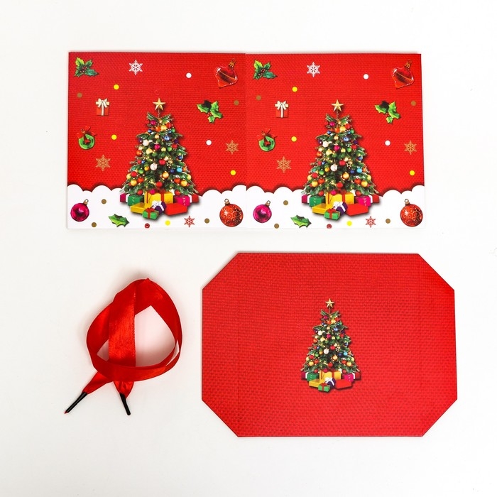 Новый год. Коробка Самосборная «Ёлка» 15 х 15 х 15 см Новый год. Коробка Самосборная «Ёлка» 15 х 15 х 15 см