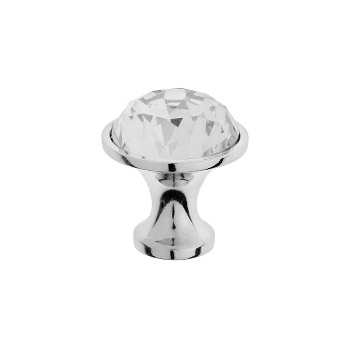 Ручка кнопка ТУНДРА, d=30 мм, цвет хром Ручка кнопка ТУНДРА, d=30 мм, цвет хром