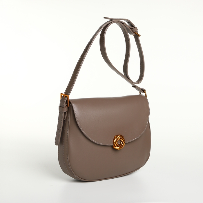 Сумка женская на клапане TEXTURA, средний размер, цвет серый Сумка женская на клапане TEXTURA, средний размер, цвет серый