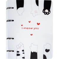 Тетрадь общая А5 120л клетка,кольца(смен.блок) Cats TSB5-120CT