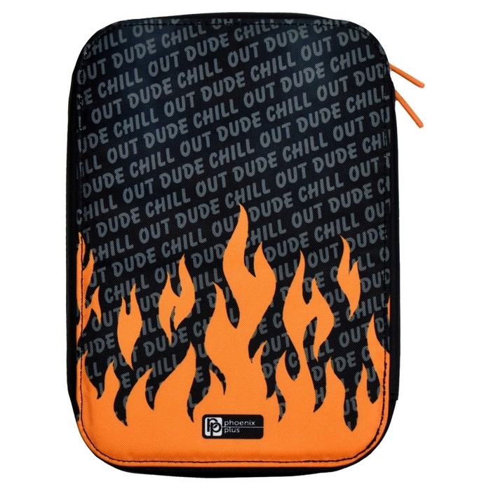 Пенал-футляр мягкий 165 х 235 х 30 мм, текстильный, Феникс Пенал-футляр мягкий 165 х 235 х 30 мм, текстильный, Феникс "Яростный кот" 64996