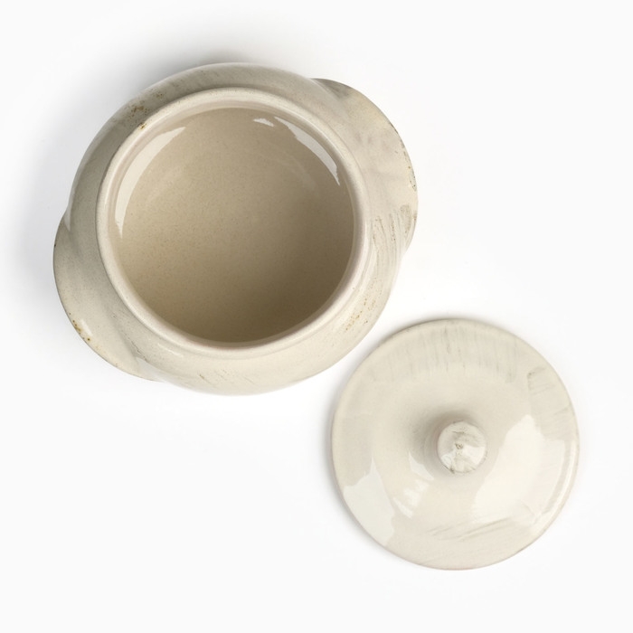 Горшок керамический для запекания  Горшок керамический для запекания "Новарусса №5" 0,5л / 14х12см, шебби