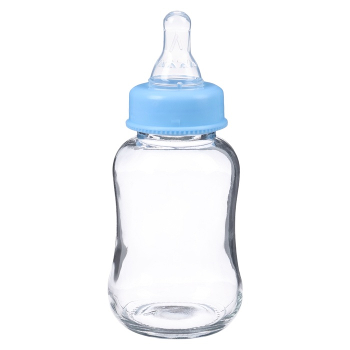 Бутылочка для кормления, классическое горло, стекло, быстрый поток, от 6 мес., 150 мл., цвет МИКС Бутылочка для кормления, классическое горло, стекло, быстрый поток, от 6 мес., 150 мл., цвет МИКС