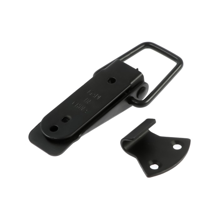 Замок-защелка на ящик, 7,5 см, железный, цвет черный,10 шт Замок-защелка на ящик, 7,5 см, железный, цвет черный,10 шт
