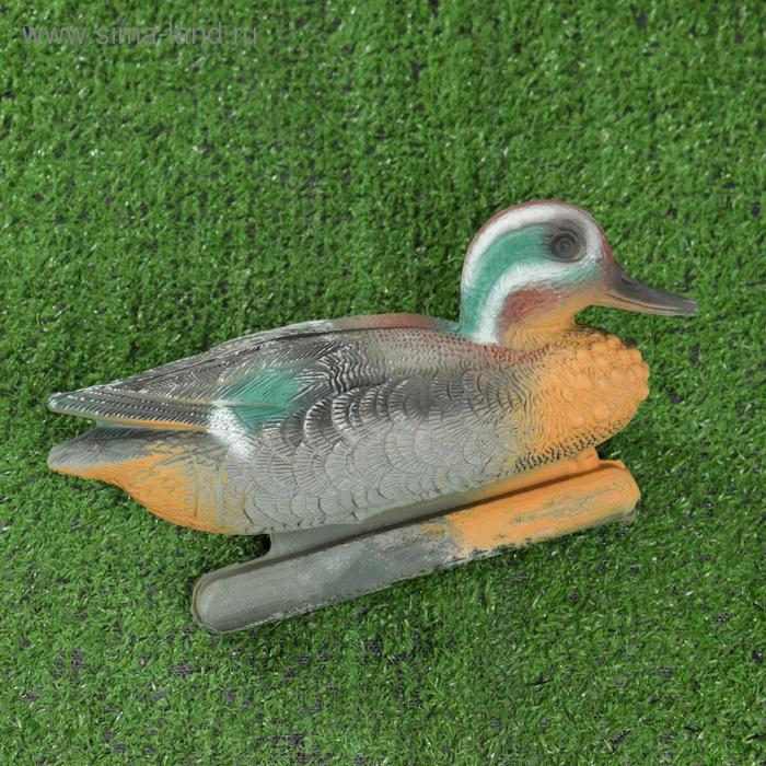 Фигура подсадная  Фигура подсадная "Чирок-свистунок" селезень, 24х11х12,5см
