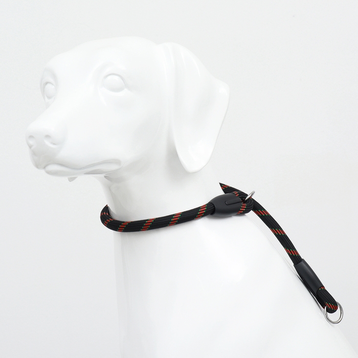 Ошейник - удавка для собак, 1,2 х 60 см, черно-красный Ошейник - удавка для собак, 1,2 х 60 см, черно-красный