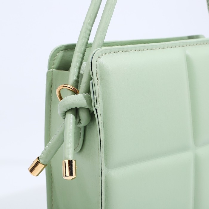 Сумка кросс-боди на молнии, цвет мятный