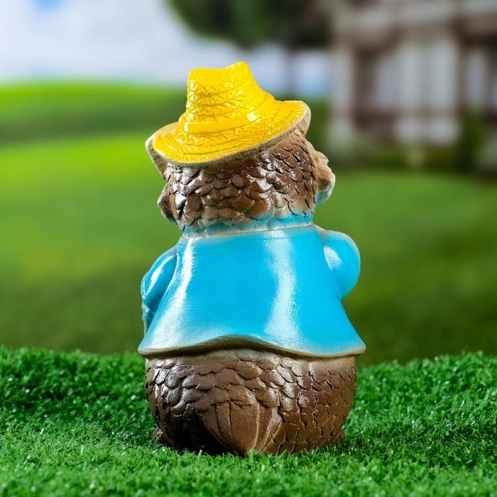 Садовая фигура  Садовая фигура "Филин в шляпке" 9х9х15см