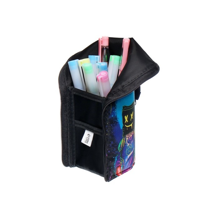 Пенал тубус-подставка, 85 х 210 х 65 мм, мягкий, тканевый, Calligrata, ПМО 12-20 Пенал тубус-подставка, 85 х 210 х 65 мм, мягкий, тканевый, Calligrata, ПМО 12-20 "Маска"