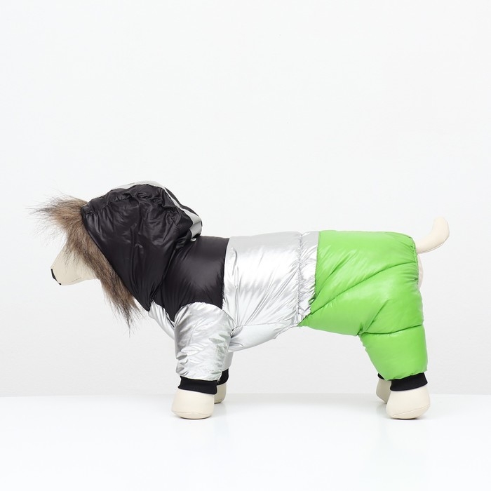 Комбинезон  Комбинезон "Пушок", размер 14 (ДС 32 см, ОГ 42 см, ОШ 31 см), зелёный