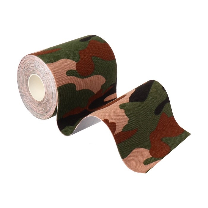 Кинезио - тейп, 7,5 см × 5 м, цвет камуфляж Кинезио - тейп, 7,5 см × 5 м, цвет камуфляж