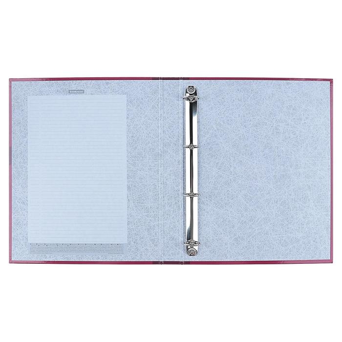 Папка на 4 кольцах А4, ErichKrause Work inside, 35 мм, 1750 мкм, ламинированная, твердая обложка, бордовая Папка на 4 кольцах А4, ErichKrause Work inside, 35 мм, 1750 мкм, ламинированная, твердая обложка, бордовая