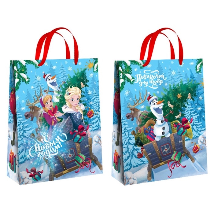 Новый год. Пакет подарочный, 31х40х11.5 см, упаковка, Холодное сердце Новый год. Пакет подарочный, 31х40х11.5 см, упаковка, Холодное сердце