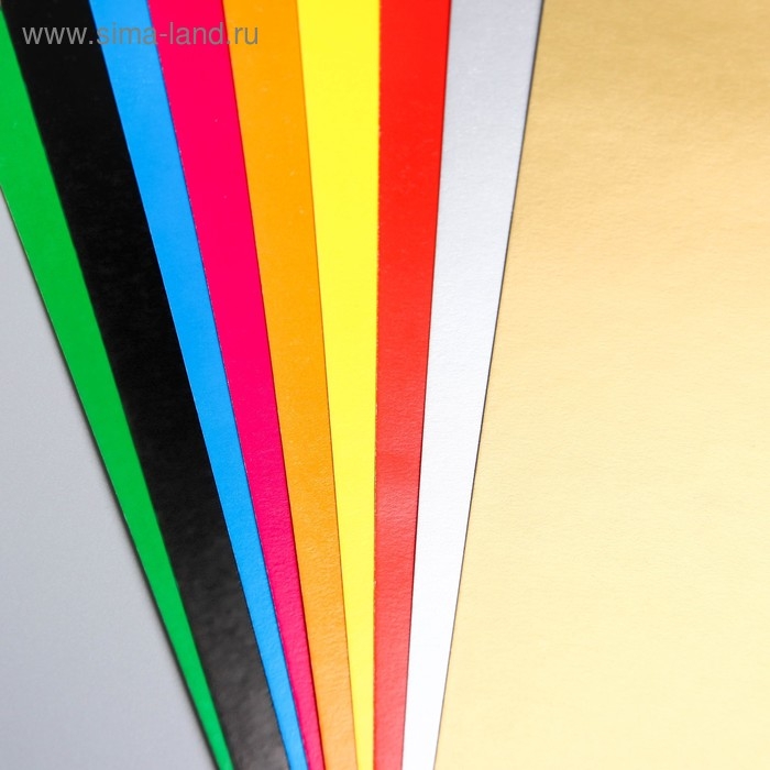 Набор  Набор "Маша и медведь" А4: 10л цветного одностороннего картона + 16л цветной двусторонней бумаги