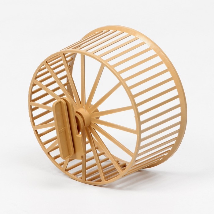 Колесо для грызунов пластиковое, без подставки, 9 см, бежевое Колесо для грызунов пластиковое, без подставки, 9 см, бежевое