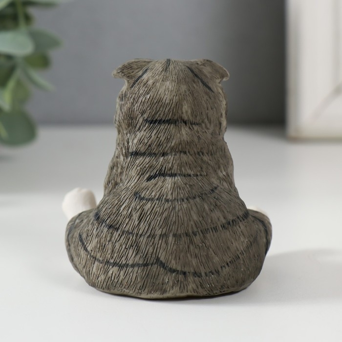 Сувенир полистоун Сувенир полистоун "Котик сидит на попе" 7х7х7,5 см