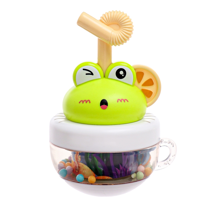 Игрушка для купания в ванной 2 в 1 «Брызгалки: Лягушонок», брызгалка, неваляшка, цвет зелёный Игрушка для купания в ванной 2 в 1 «Брызгалки: Лягушонок», брызгалка, неваляшка, цвет зелёный