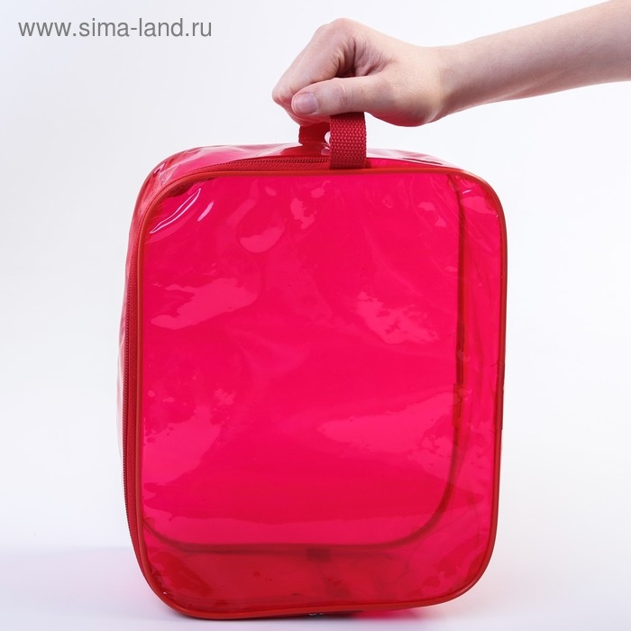 Набор сумок в роддом, 3 шт., цвет прозрачный/красный, M&B Набор сумок в роддом, 3 шт., цвет прозрачный/красный, M&B