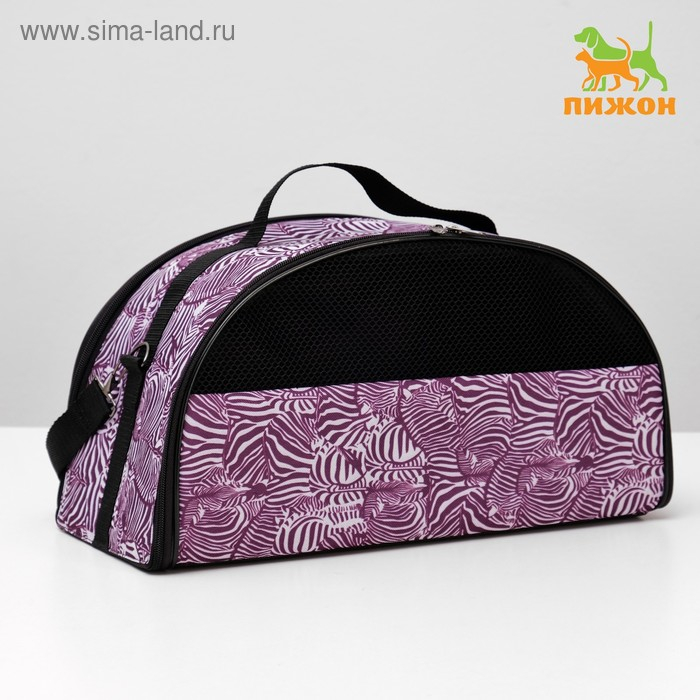 Сумка - переноска для животных, раскладная полукруглая, нейлон, 41 х 20 х 23 см, микс расцветок 4940 Сумка - переноска для животных, раскладная полукруглая, нейлон, 41 х 20 х 23 см, микс расцветок 4940