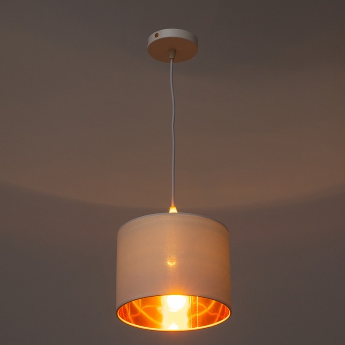 Люстра Люстра "Оазис" 1х60Вт Е27 Белый, золото 20х15х30(100)см