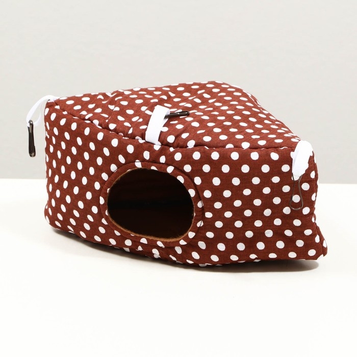 Домик  Домик "Уголок" для грызунов 19*28,5*12 см, бязь флис, поролон