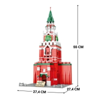 Конструктор «Архитектура. Спасская башня», 1025 деталей