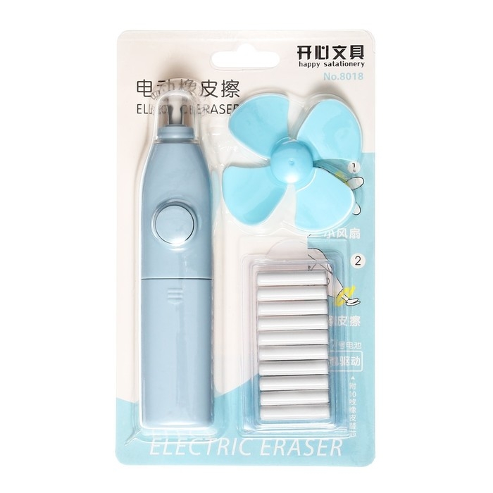 Ластик электрический, работает от батареек (батарейки в комплект не входят), МИКС Ластик электрический, работает от батареек (батарейки в комплект не входят), МИКС