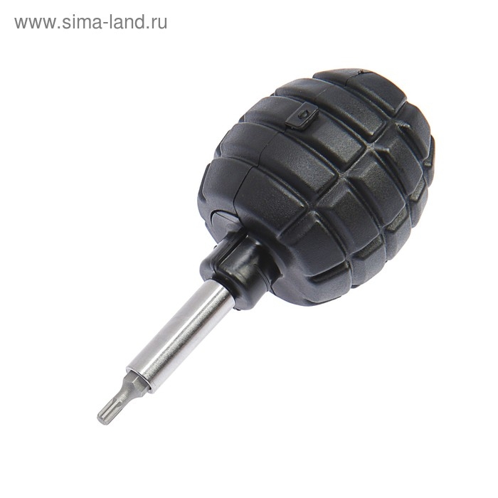 Отвертка с набором бит ТУНДРА  Отвертка с набором бит ТУНДРА "граната", 7 предметов