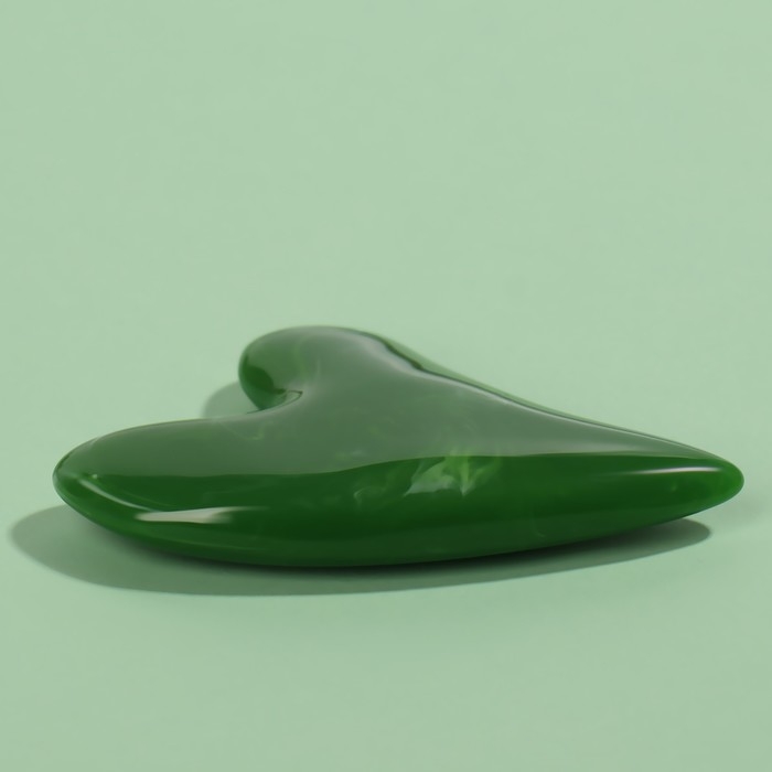 Массажёр Гуаша «Птичка», 5,7 × 8 см, цвет зелёный Массажёр Гуаша «Птичка», 5,7 × 8 см, цвет зелёный