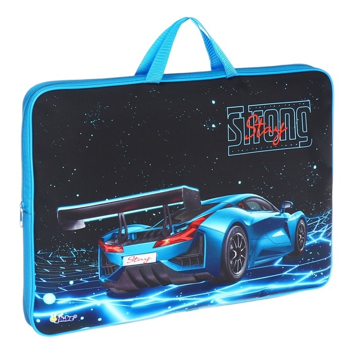 Папка для чертежей и рисунков А3, 475 х 345 х 45 мм, с ручками, текстиль, ПМД 3-20,"Автодвиж"