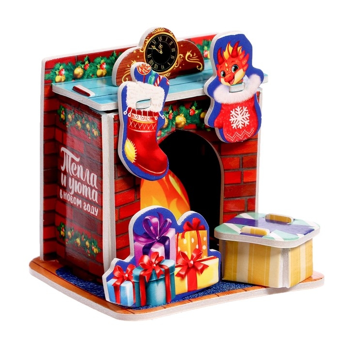 Конструктор фигурки»Камин», 3Д Конструктор фигурки»Камин», 3Д