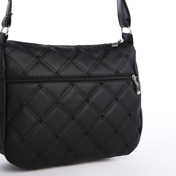 Сумка кросс-боди на молнии, цвет чёрный Сумка кросс-боди на молнии, цвет чёрный