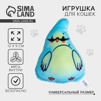 Игрушка для кошек с мятой «‎Попугайчик», 12 х 8,9 см