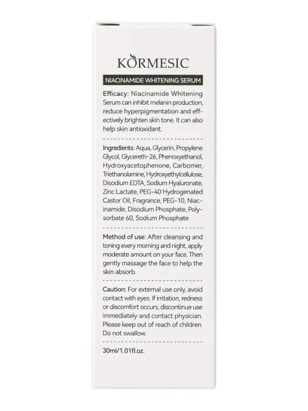 Отбеливающая сыворотка KORMESIC с ниацинамидом, 30 мл