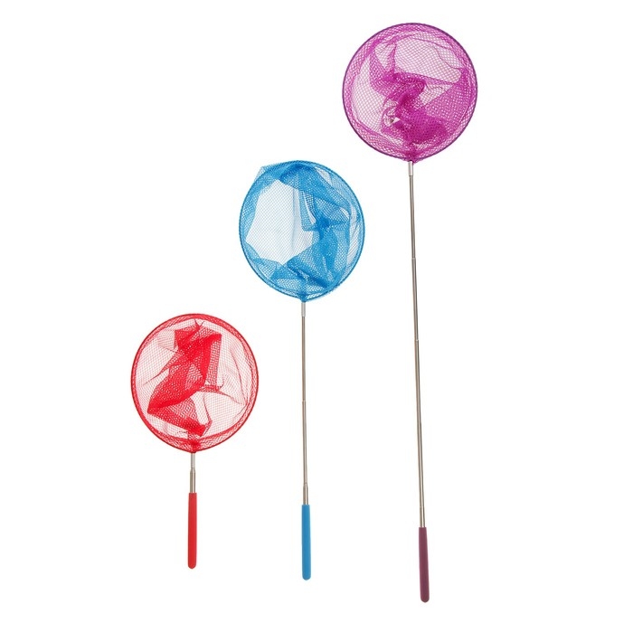 Сачок детский, телескопический 66 см, диаметр: 20 см, цвета МИКС Сачок детский, телескопический 66 см, диаметр: 20 см, цвета МИКС