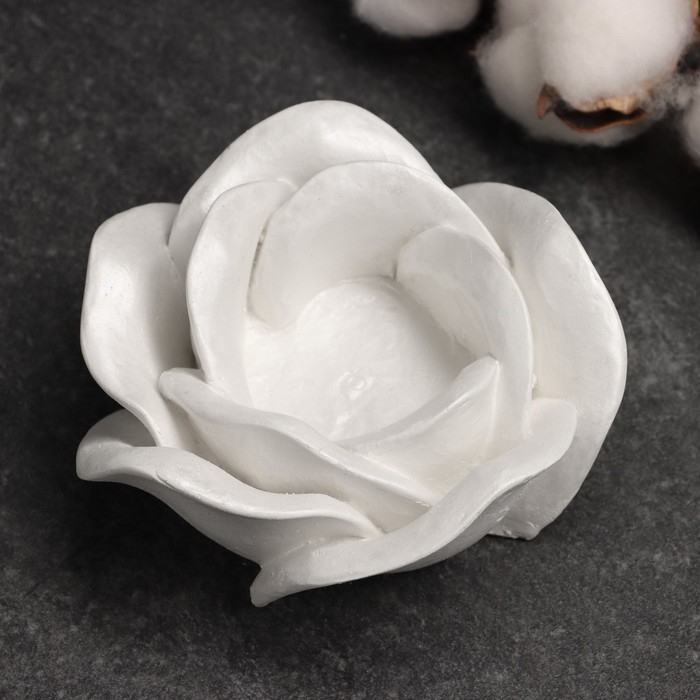 Подсвечник Подсвечник "Роза" 5х10см, перламутровый