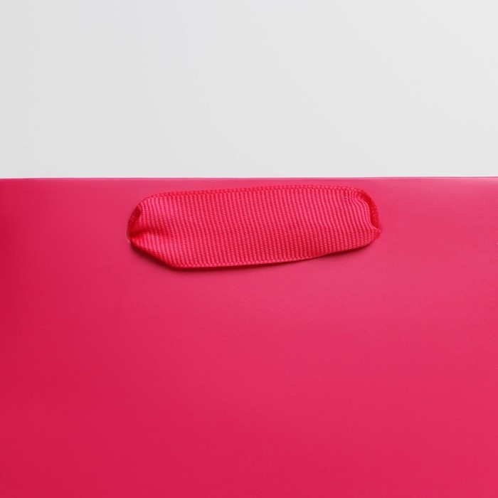 Пакет подарочный под бутылку, упаковка, «Фуксия», 13 x 35 x 10 см Пакет подарочный под бутылку, упаковка, «Фуксия», 13 x 35 x 10 см