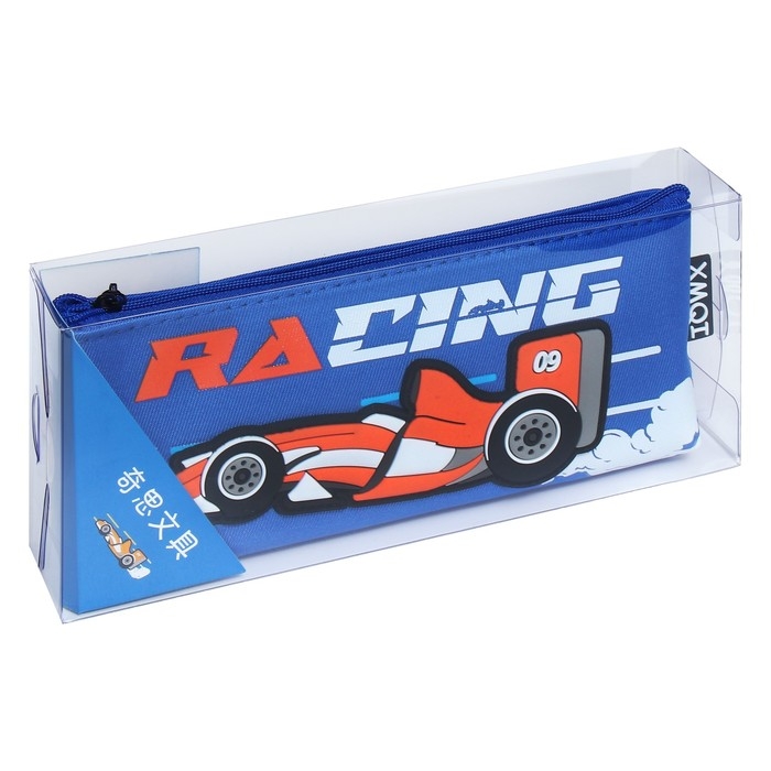 Пенал школьный на молнии Пенал школьный на молнии "Машина", микс