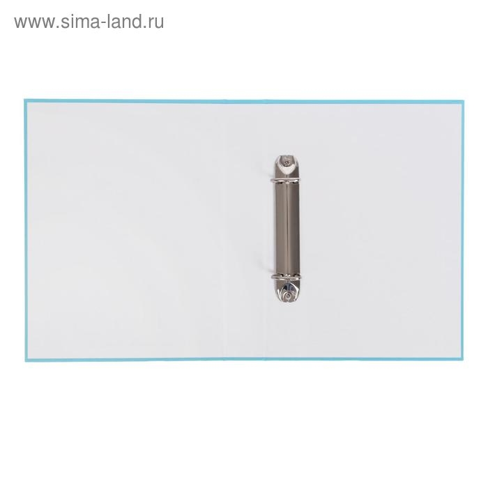 Папка на 2 кольцах А5, Hatber NEWtone, 35 мм, 1500 мкм, голубая, с рисунком Папка на 2 кольцах А5, Hatber NEWtone, 35 мм, 1500 мкм, голубая, с рисунком